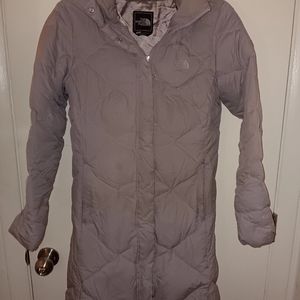 women's light blue Miss  Metro Down Parka winter jacket size small.
